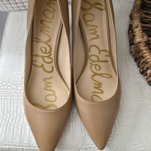 Sam Edelman Beige Pointed Flats